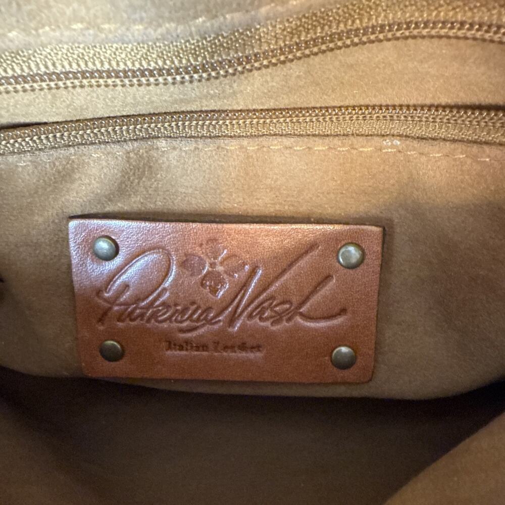 Patricia Nash Womens Beaumont Flap Crossbody Brown Tooled Saddle Leather - Picture 8 of 8